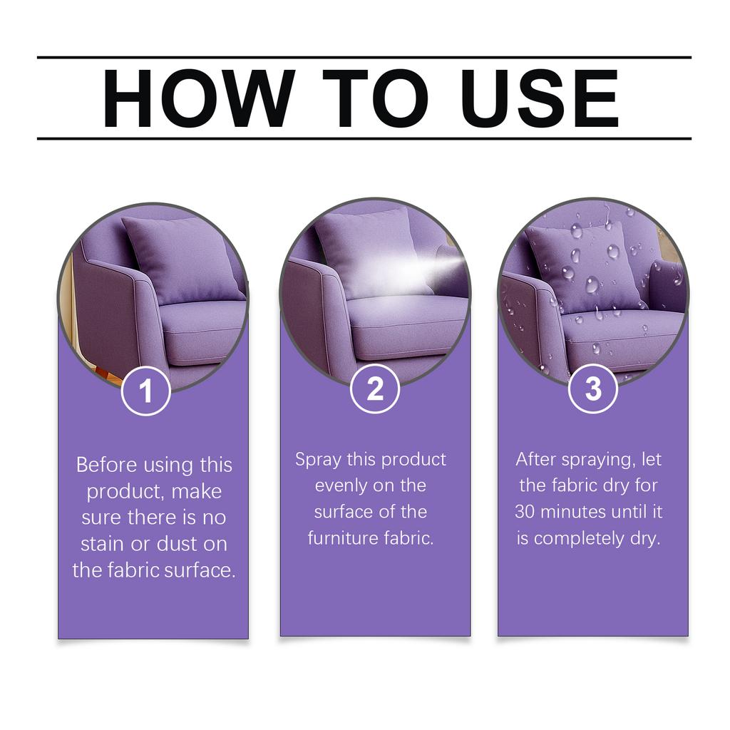 Fabric Waterproofing Spray Suitable For Sofas Carpets Outdoor Upholstery Wellies And Tents Stain Resistant Protective Agent