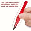 Zirconia Ceramic Eyebrows Tweezers Stainless Steel Tips Edges Eyelash Tweezers Pointed Tweezers Eyebrows Beards Hair