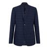 Mens Rust Plaid Flap Pocket Suit Jacket