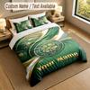 3Pcs Bedding Set Custom Name Text, 1 Sheet 2 Pillowcases Home Bed DecorCeltic FC