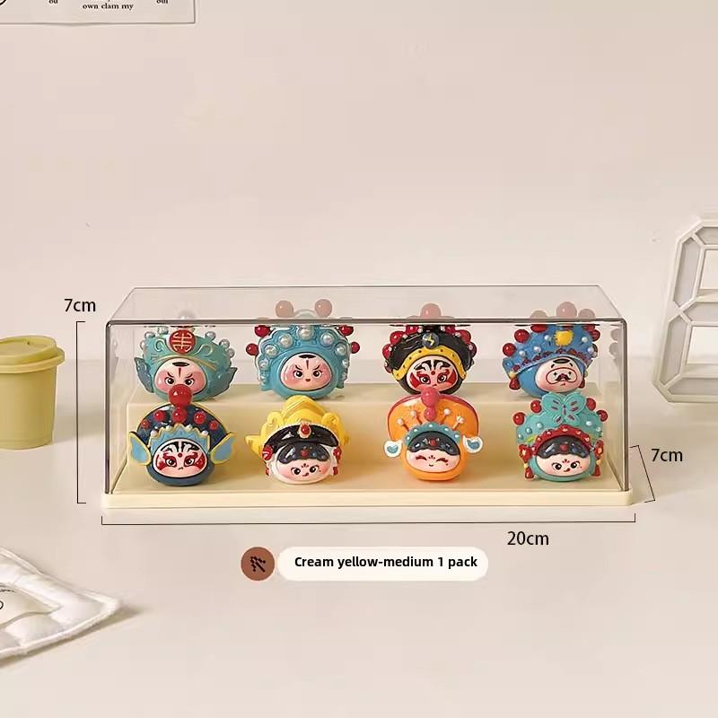 Clear Acrylic Display Case Dustproof Organizer Box for Collectibles Figures Miniatures and Toys with Transparent Showcase