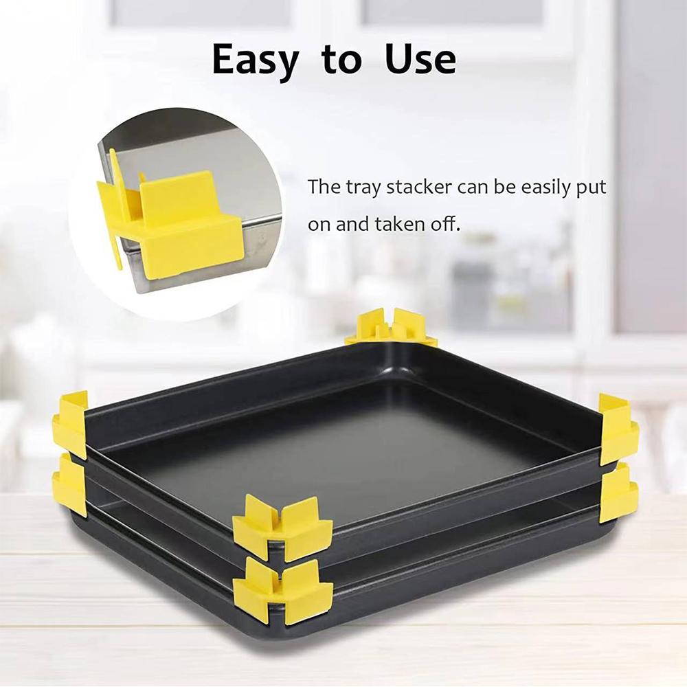 24pcs Tray Stackers for Harvest Right Freeze Dryer Trays Reducing Space (Yellow)