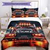 Truck78 Customize Your Name Bedding Set Breathable Duvet Cover With Pillowcases Decorative Bed Linen For Bedroom Home Decoration Birthday Gift
