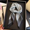 New Dot Pattern Silk Scarf Neckerchief Women's 70X70cm Square Kerchief Purse Luxury Scarf for Women Designer Silk Headscarf