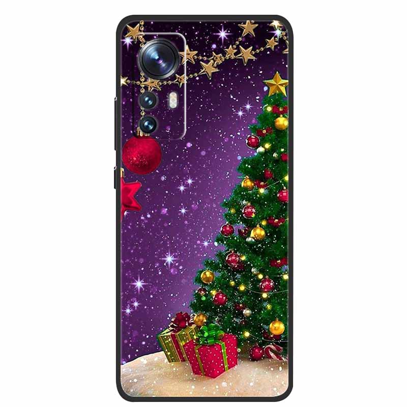 Christmas Cartoon Case For Xiaomi 12 Pro Case for Xiaomi Mi 12 Lite 12X 12S Ultra Silicone Soft TPU Cover for Xiaomi 12X Case