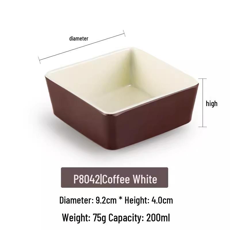 Melamine Rectangular Plate for BBQ & Side Dishes - Imitation Porcelain Tableware
