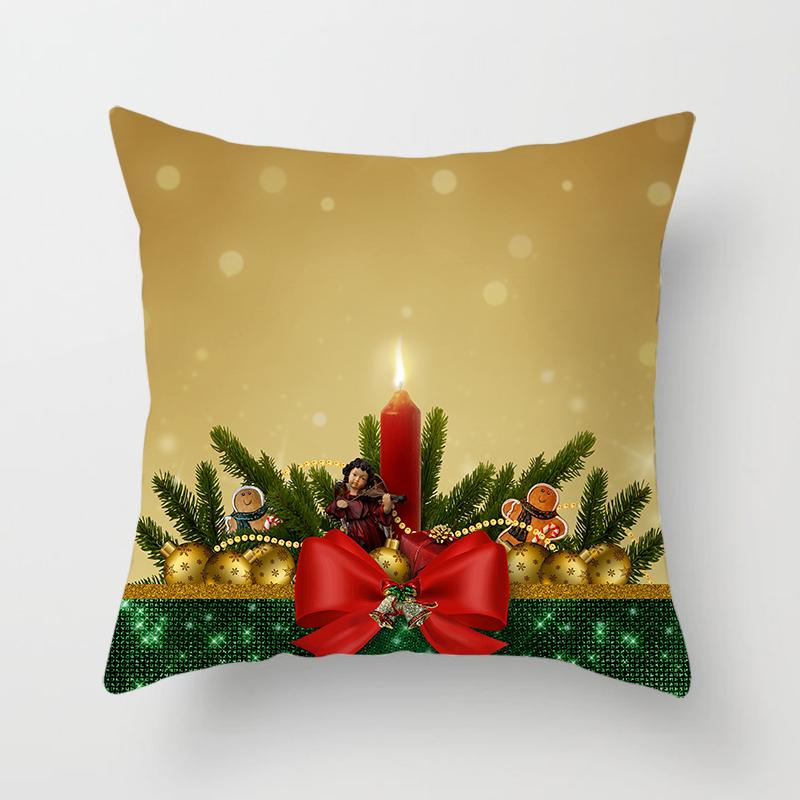 Christmas Throw Pillow Set Santa Claus Sofa Gift Home Decor Pillowcase Christmas Gift Pillowcase