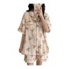 [KOSIKINI] Maternity Pajamas, Short Sleeves, Open Front, Nursing Clothes, Summer, 100% Cotton, Gauze, Nursing Pajamas, Before and After Giving Birth,