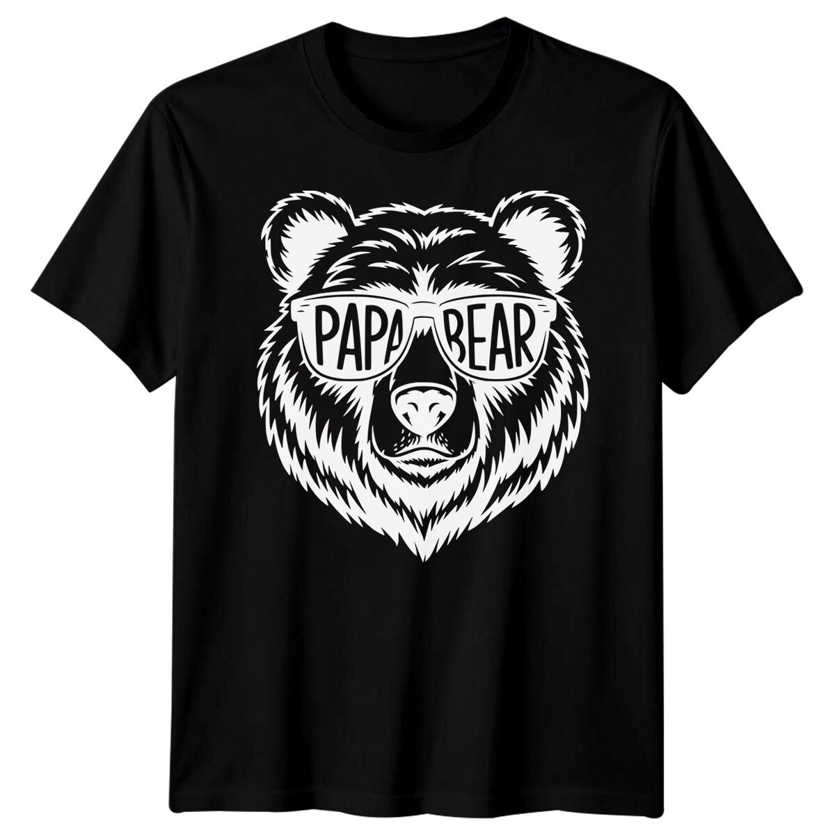 

Papa Bear Mens Funny Fathers Day T-Shirt Tee Best Dad Ever Daddy Life Gift #FD 4XL