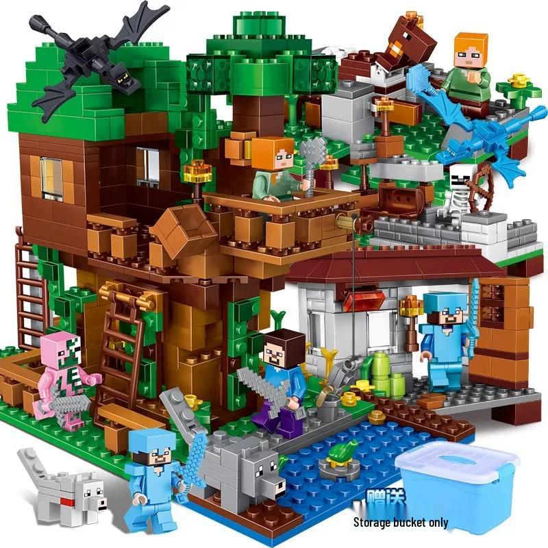 Minecraft Steve's Treehouse Adventure Set - Building Blocks Toy for Kids