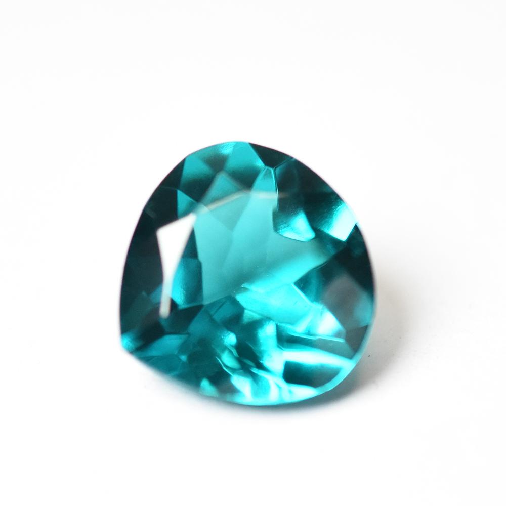 RARE 11x11mm Pear Cut CERTIFIED Natural FLAWLESS Green Garnet Loose Gemstone