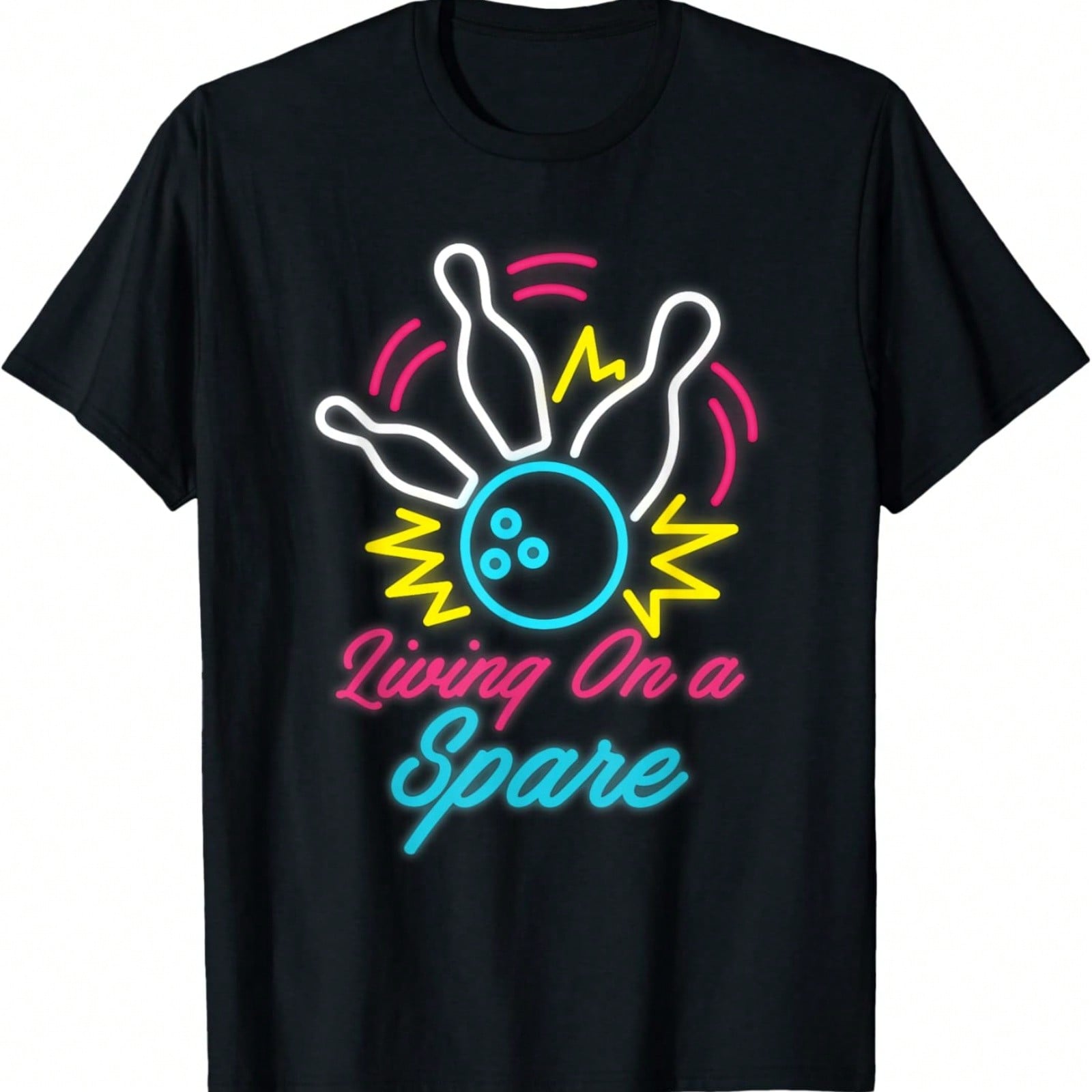 Livin On A Spare - Funny Bowler & Bowling T-Shirt S