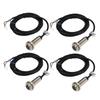 4Pcs 12mm Inductive Proximity Switch PNP 3 Wire Normally Open IP67 NO Contact Proximity Sensor