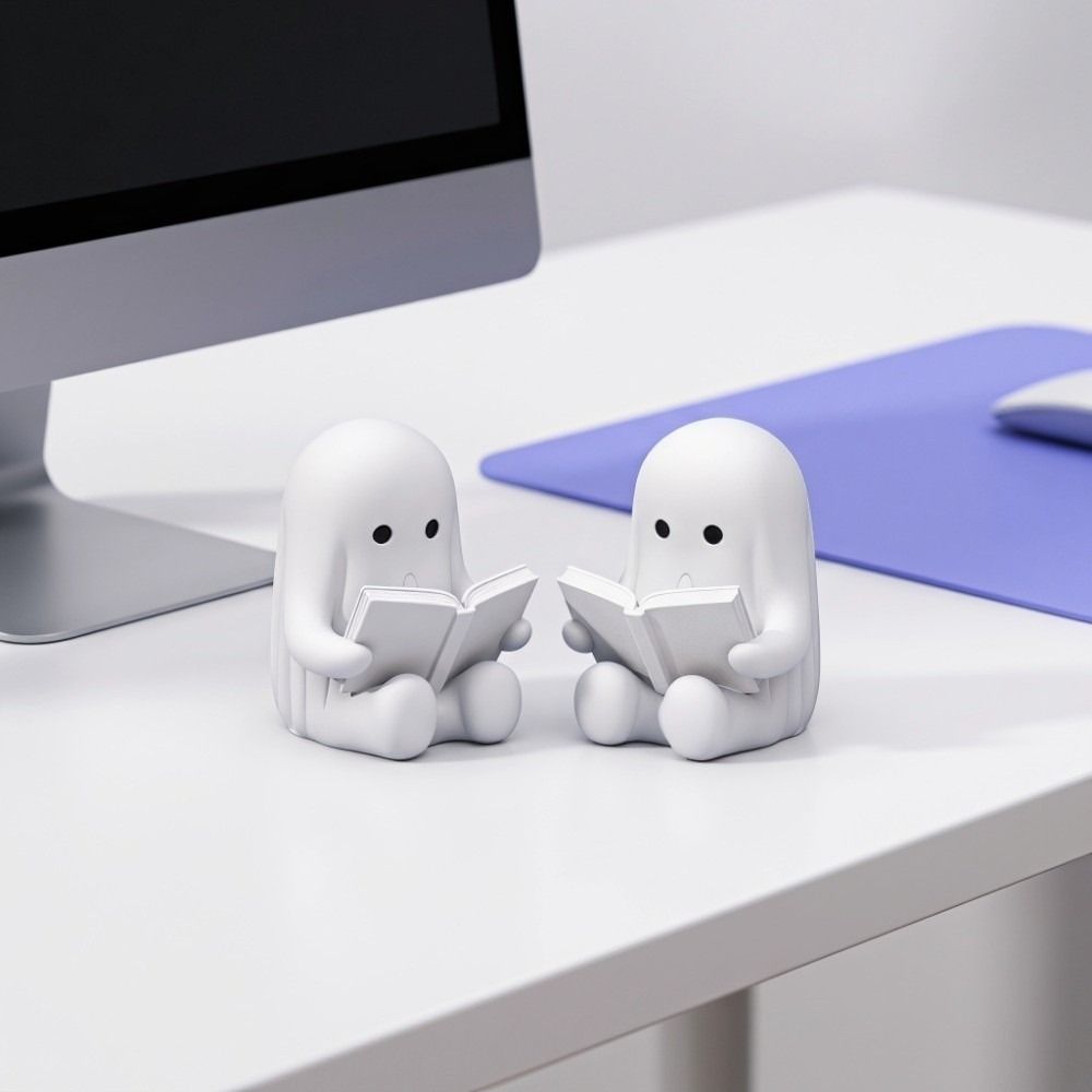 Statues Crafts Cute Ghost Ornament Collectible Desktop Figurine Bedroom Office
