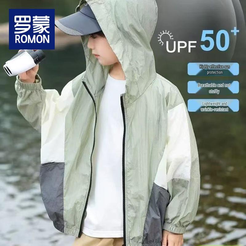 Легкая куртка ROMON Kids 2026 с защитой от УФ-излучения 130 зелёный