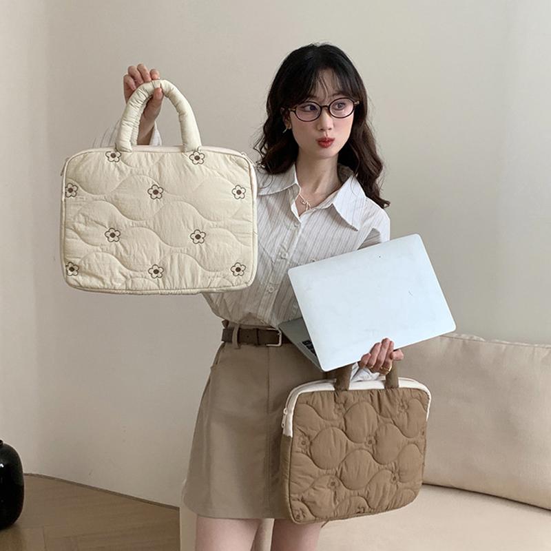 Flower Laptop Computer Sleeve Bag For 13/11Inches For Macbook For Lenovo Thinkpad For Dell For Hp Protective Handbag Case Cover