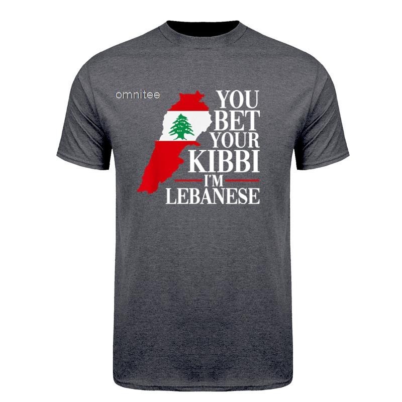 Funny Im Lebanese T Shirts Cool Cotton Streetwear Short Sleeve Summer Style Its In My DNA Lebanon Flag Tshirt HJ029