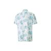 Puma Floral Print Casual Short Sleeve Polo Shirt Men Tops Light-Blue 538753-01