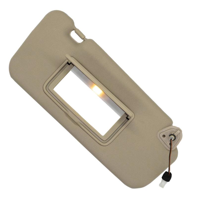 Pare-soleil de voiture avec miroir et pare-soleil gris clair beige pour Nissan Murano 2009 2010 2011 2012 2013 2014 Conducteur côté gauche