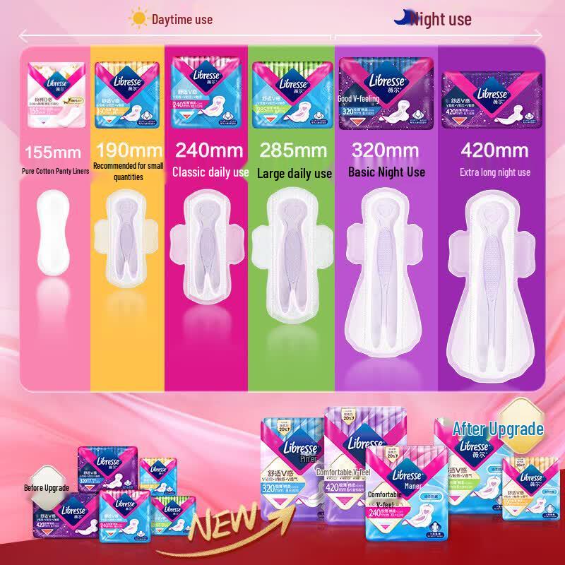 Whisper Comfort V-Feel Dynamic Fit Ultra-Thin Sanitary Pads