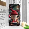 A Christmas Decoration Hot Coffe Cup Pattern Phone Case for Samsung Galaxy A56 A42 A14 A55 A16 A54 A36 A53 A52 A51 5G Soft Cover