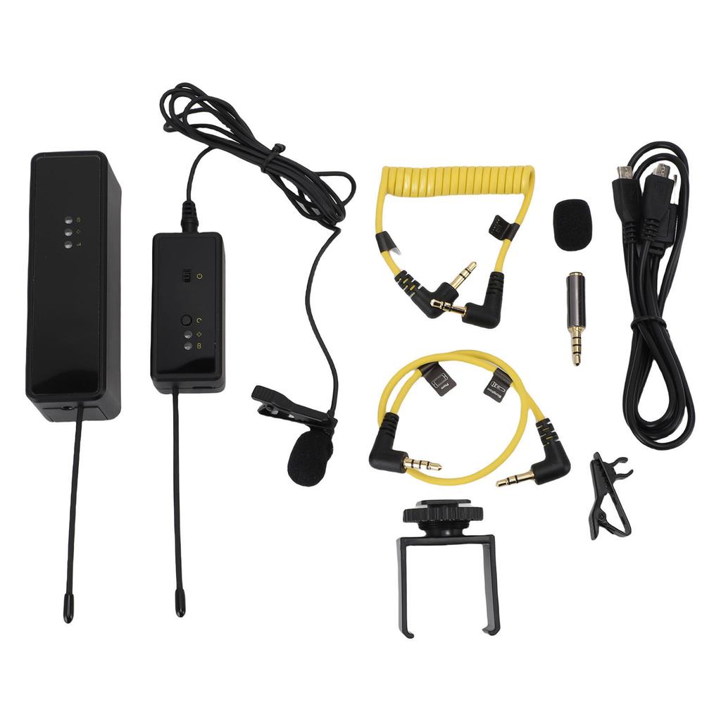 Lavalier Microphone Smart Noise Reduction Multifunctional Portable Camera Lapel Mic for Outdoor
