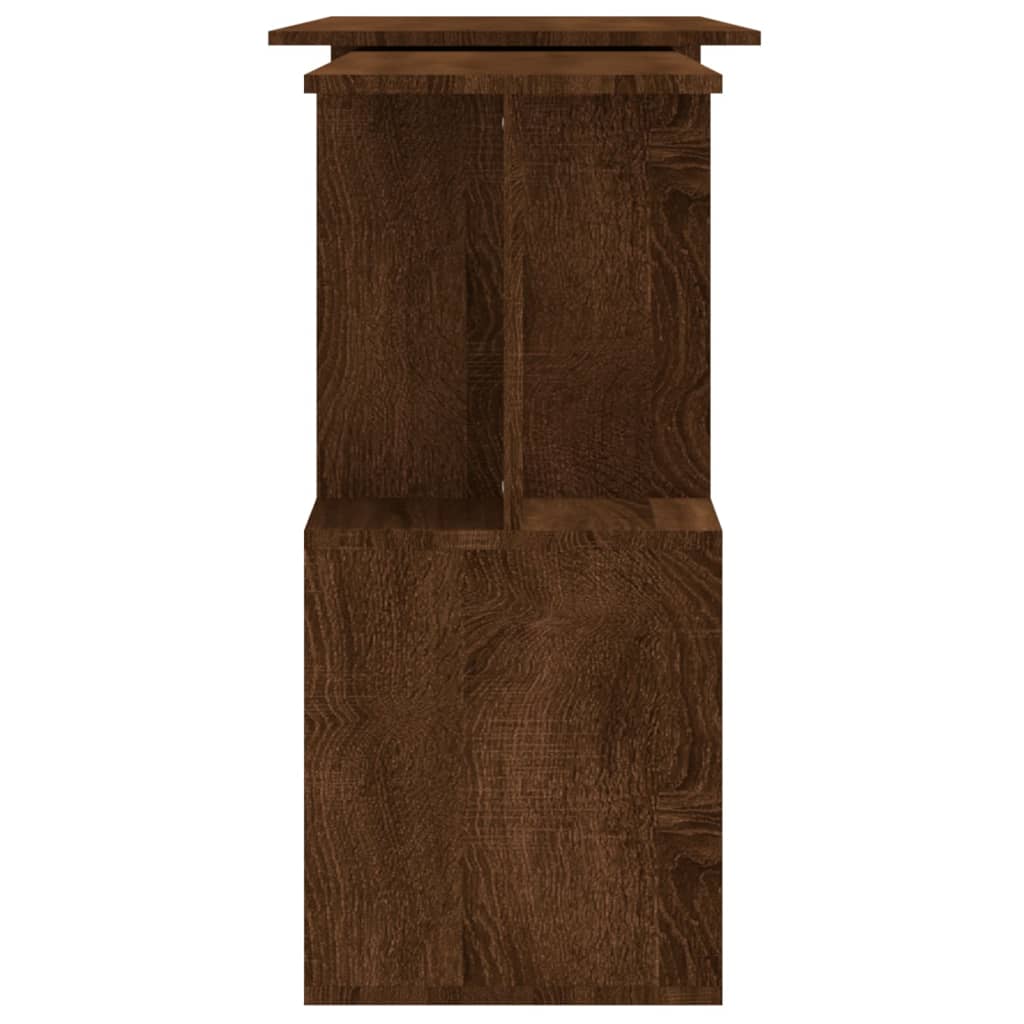 Corner Desk Brown Oak Effect 200 x 50 x 76 cm Particleboard