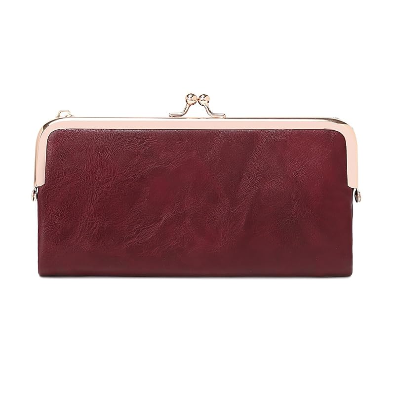 

[Semo1mus] wallet ladies long wallet pouch toad mouth wallet bifold large capacity card coin purse wallet soft lightweight wallet convenience