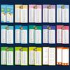 0-12 Multiplication Charts, Times Table Cards, Self Check Math Learning Tool, Mathematical Training, Teaching Aids