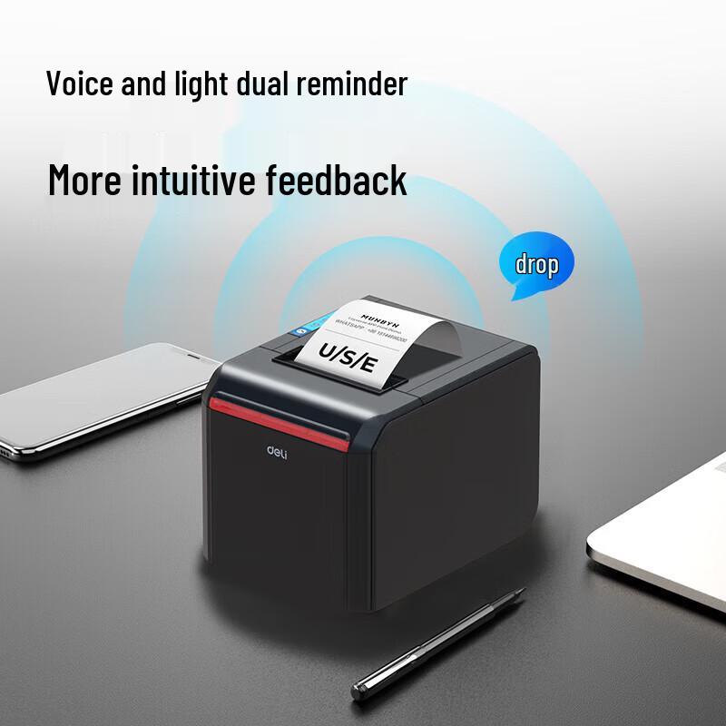 Deli GE900 80mm Thermal Receipt Printer CN Plug (adapter Included)
