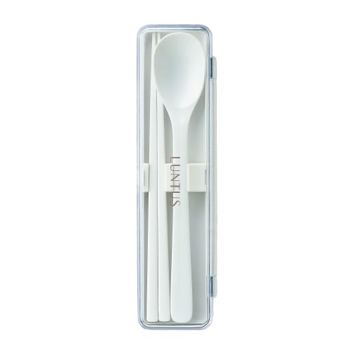 Asvel C Lantas Chopsticks and Spoon Set N White