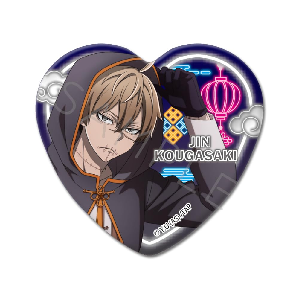 TV Anime [Tougen Anki] 2nd Edition Heart-Shaped Can Badges [8 Types in Total, Trading] 8-Piece Box