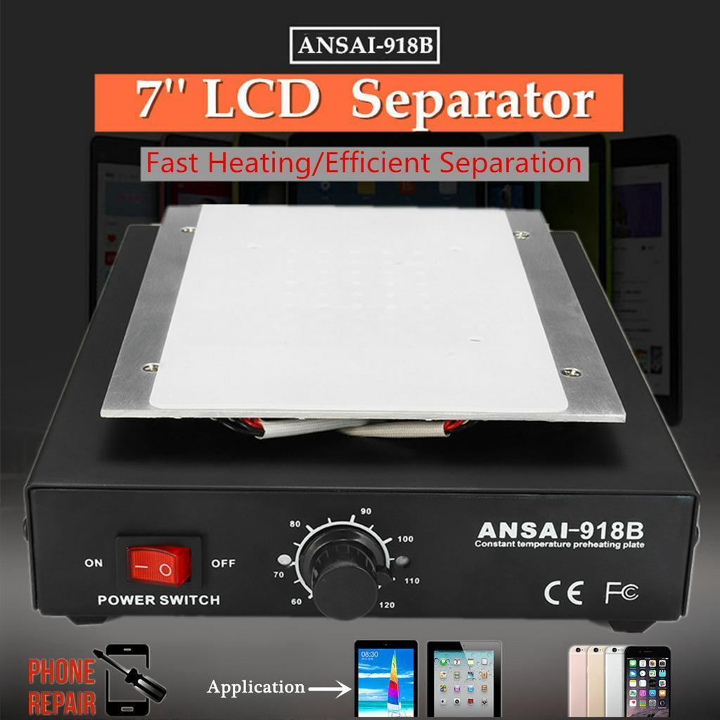 450W Auto Heating Metal Phone Repair Machine Glass Removal Heating Platform Plate LCD Screen Separators AC 110/220V Screen Separator
