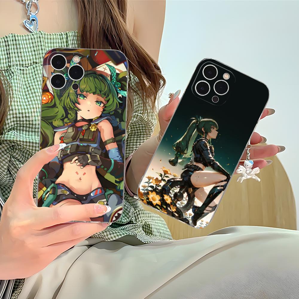 Zenless Zone Zero QingYi Phone Case for iPhone 17 16 15 14 13 12 11 X XR XS Air Pro Max Plus Mini Clear Colorful Cover Luxury