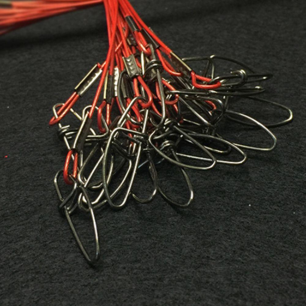 10pcs 50cm Sea Fishing Steel Wire 1mm Diameter Lure Fishing-line Fishing Leader Line Outdoor