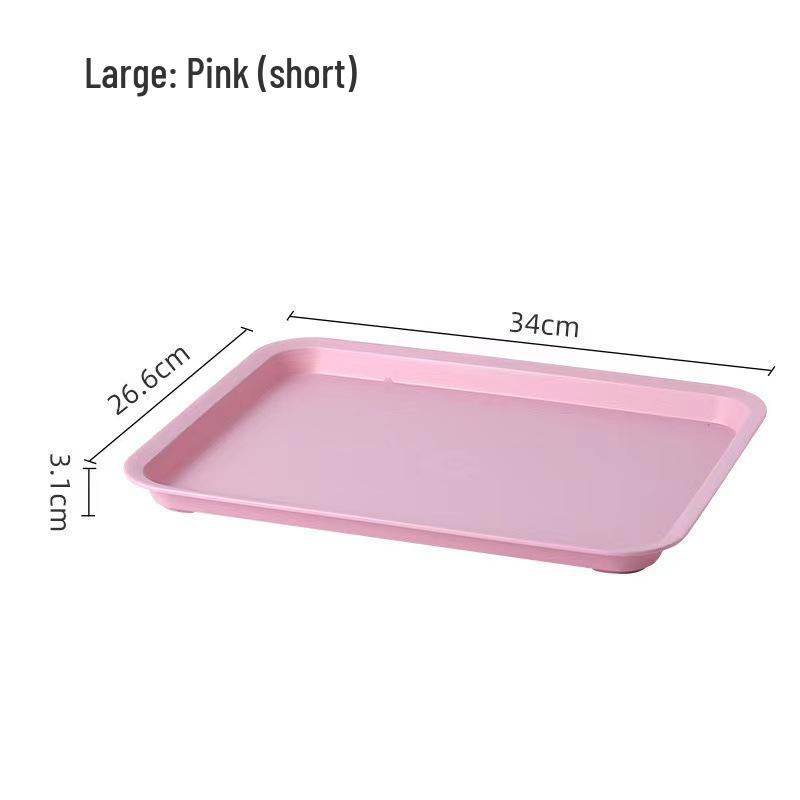 Rectangular Ins Style Plastic Tray for Tea, Water, and Fruit Cups