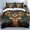 Elegant Deer Art Three-Piece Wall Decor Multiple Sizes Kid'S And Adults' Bedroom Exquisite 3Pc Bedding Set, Gift