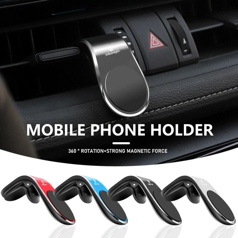 For Volkswagen VW Magnetic Car Air Vent Phone Holder 360° Rotation Strong Suction Scirocco Passat Polo B5 B6 B7 CC Tiguan Sharan