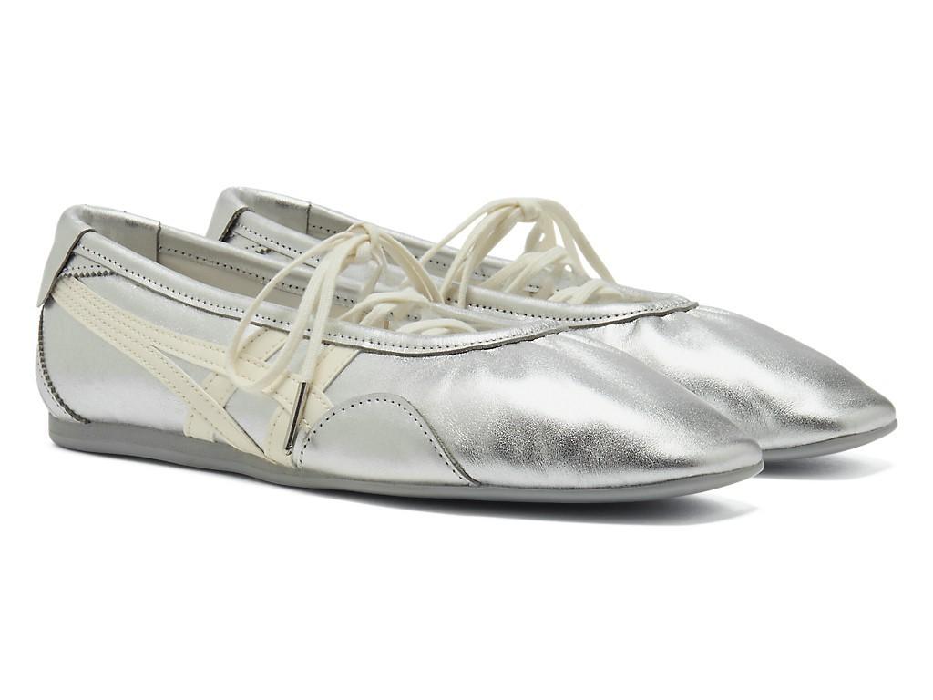 1182A754-020 Onitsuka Tiger Women's Gymnarina Silver/Cream (Women's)