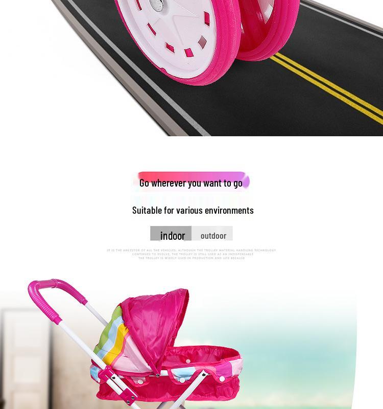 Children's Playhouse with Doll & Stroller Set