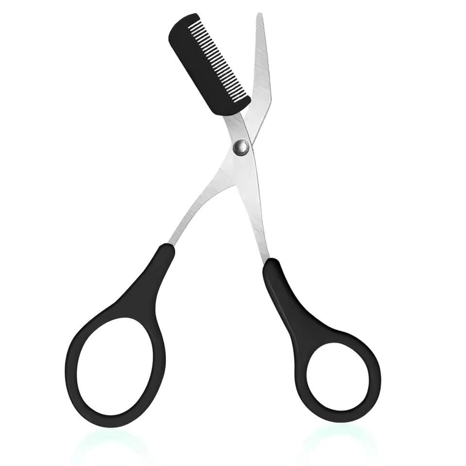 Nose Hair Shears For Personal Care Facial Hair Removal And Ear Nose Eyebrow Trimming Stainless Steel Fine
