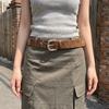 Rivet Metal Buckle Belts Star Pu Leather Waistband Fashion Retro Jeans Belt  Women
