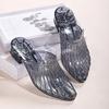 Fashion With Heel Women's Slippers and Ladies Sandals Outside Shoes New Fashion Slip-resistant Slides 2025 Luxury Unique Shoe H Sandal
