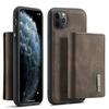 DG.MING M1 Series Magnetic Detachable Wallet 2-in-1 + Hybrid Cover Shell with Kickstand for iPhone 11 Pro Max 6.5 Inch