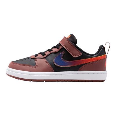 Court Borough Low Recraft PS Black/Red Sepia/Team Orange/Deep Night Kids Sneakers IO6966-002