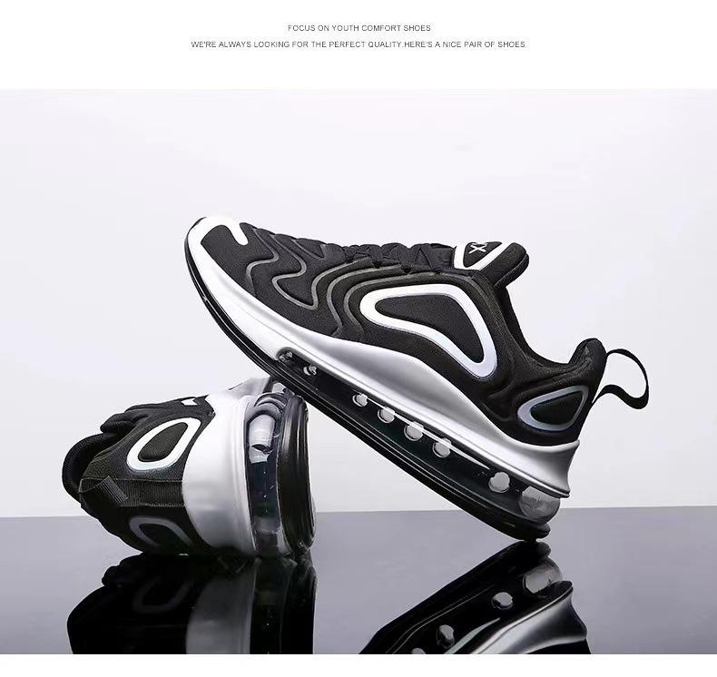 Men's Spring Air Cushion Running Shoes - Mesh Low-Top, Trendy Thick-Soled Casual Sports Sneakers