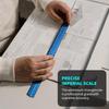 1pc Aluminum Triangular - Professional Architectural Scale Ruler for Blueprints & Designs, Durable Metal Drafting Tool