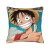Luffy Anime Cool Luffy Square Pillow Cases Retro Anime Manga Cushion Covers Customized Zipper Decor Pillowcase for Sofa Xcm