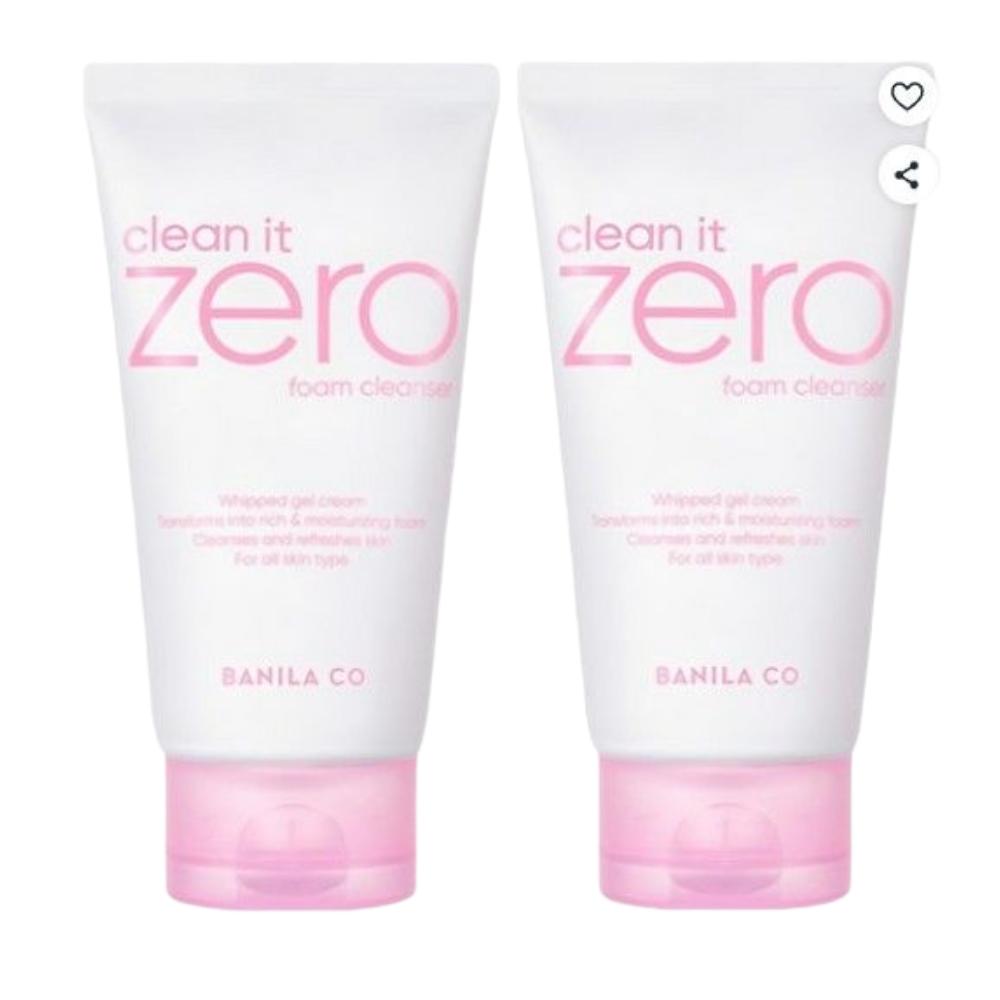 

Banila Co Clean It Zero Foam Cleanser Gentle & Deep Cleansing Face Wash 150ml – 2 Pack