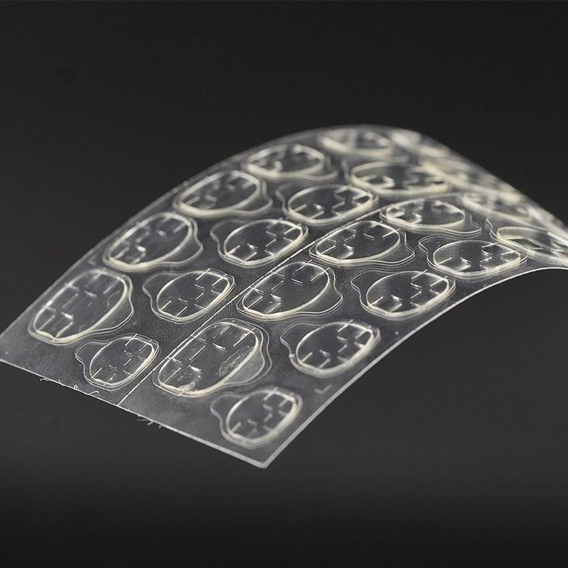 Trace-Free Transparent Double-Sided Jelly Nail Stickers: Removable, No Damage, Reusable Nail Art Glue